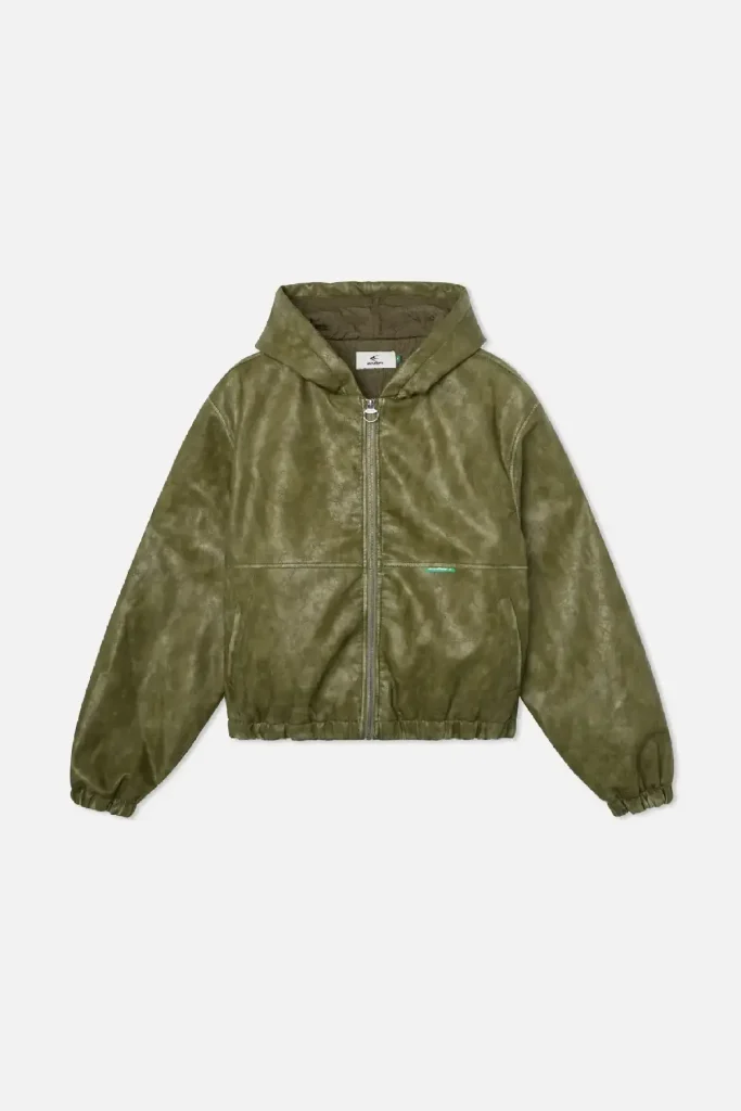 Green Work Jacket in front side